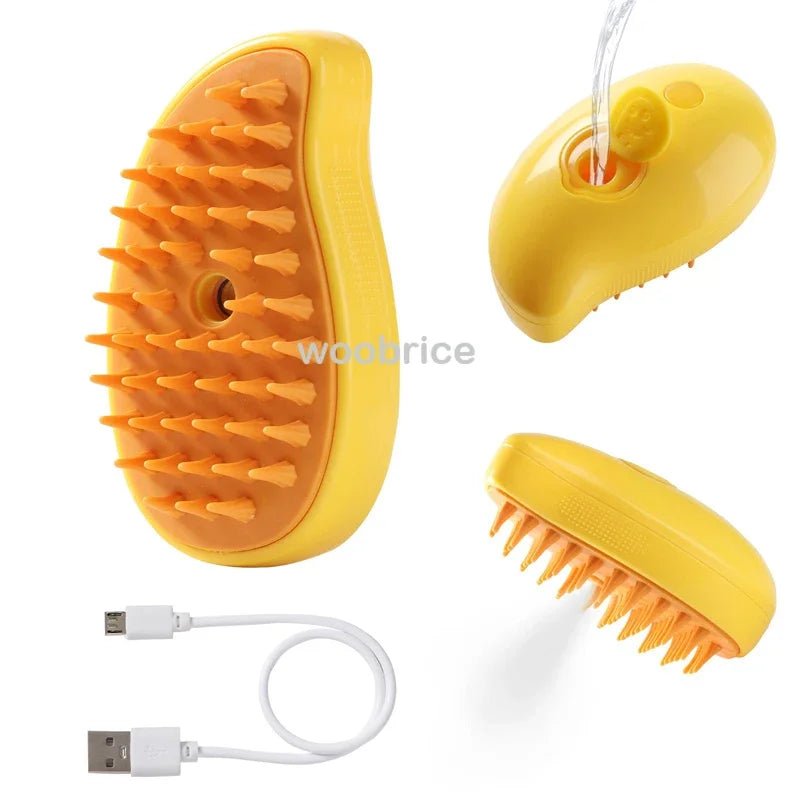 FurFree 3-in-1 Steam Pet Brush