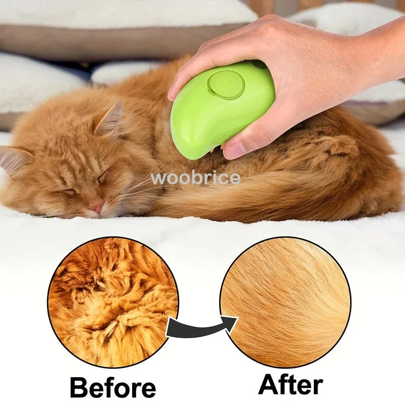 FurFree 3-in-1 Steam Pet Brush