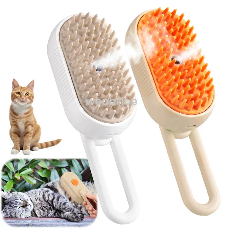 FurFree 3-in-1 Steam Pet Brush