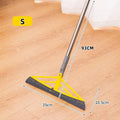 Pet Hair Rubber Broom and Squeegee