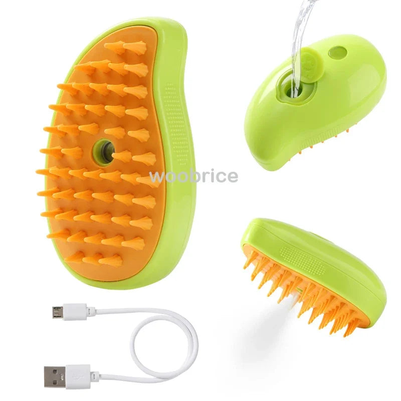 FurFree 3-in-1 Steam Pet Brush