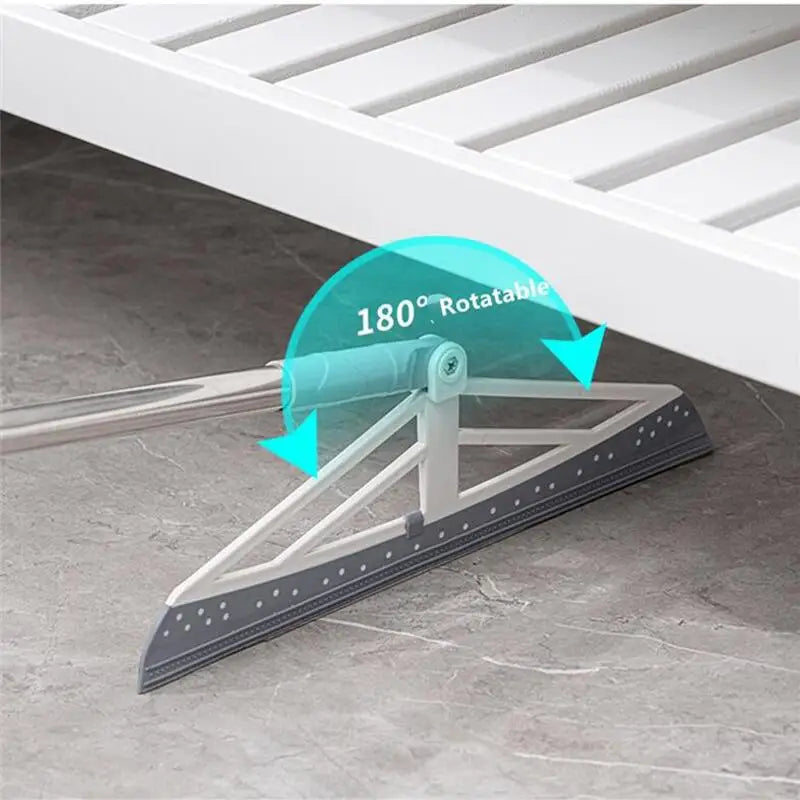 Pet Hair Rubber Broom and Squeegee